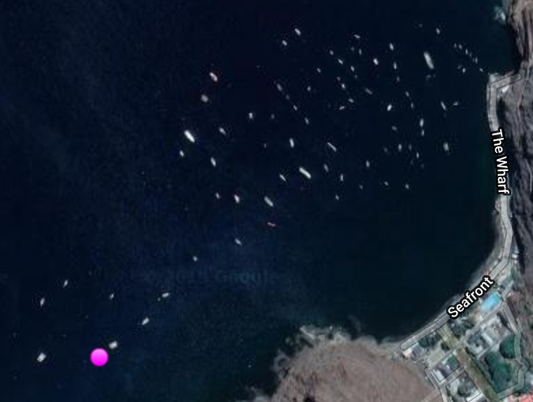 Moored at St. Helena