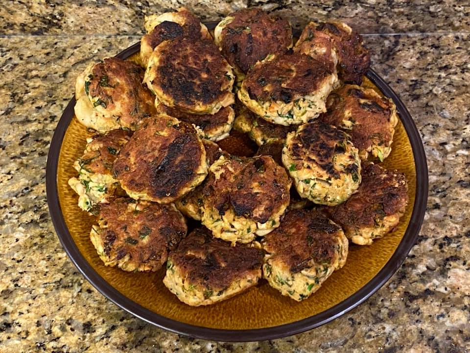 Tonight’s dinner: spicy Thai fish cakes with a dipping sauce and chil