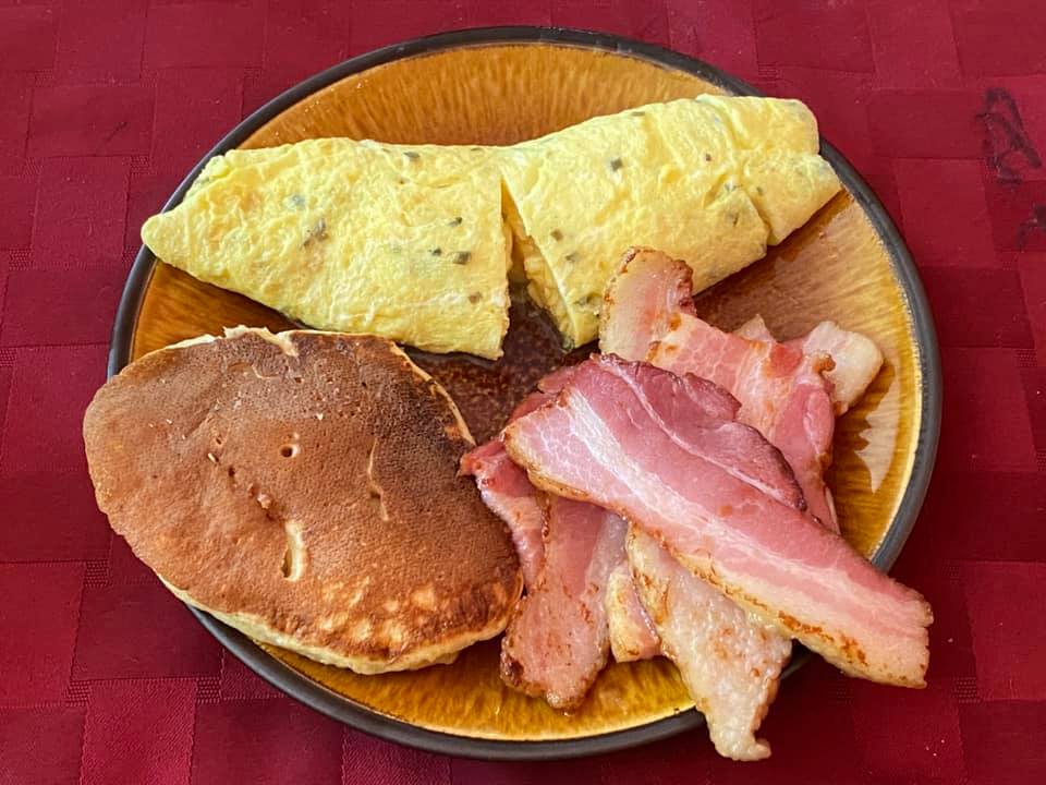 Brunch. The quote “Is it too early for flapjacks?” led to sourdoug