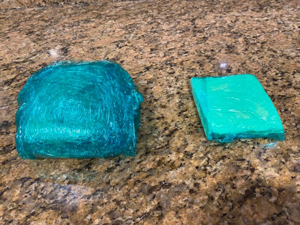 Cold butter rolled out to make it pliant…