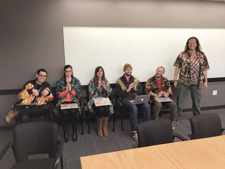 My entire team dressed up as Edwin for Halloween…