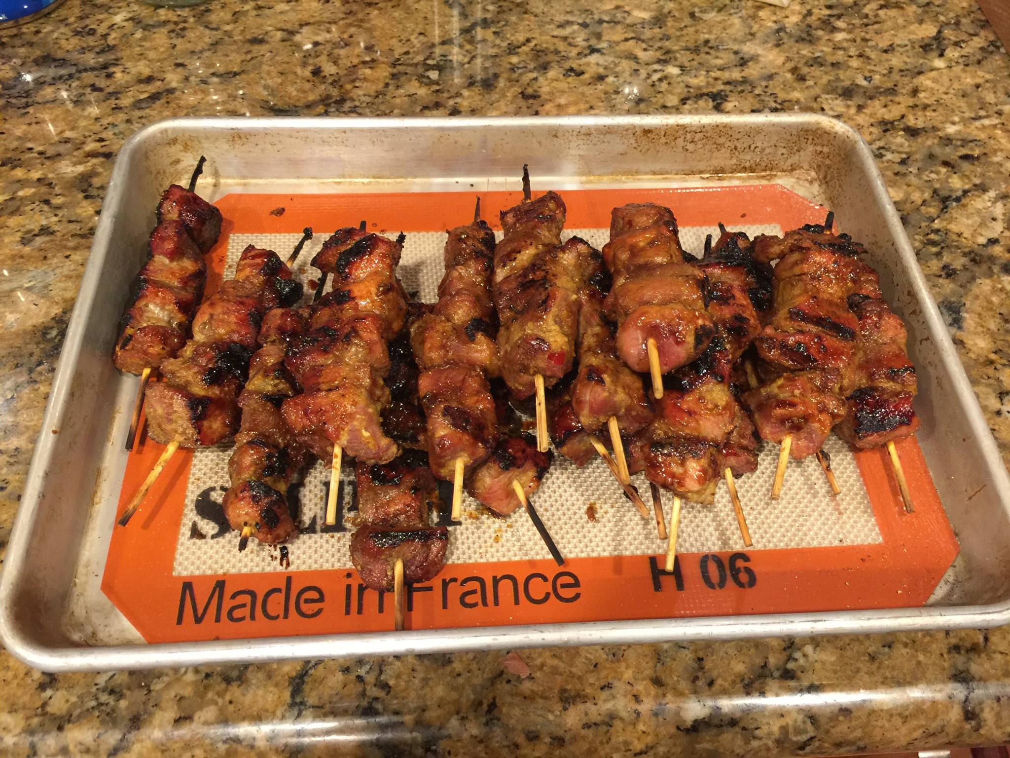 Sateh Babi (pork satay)…