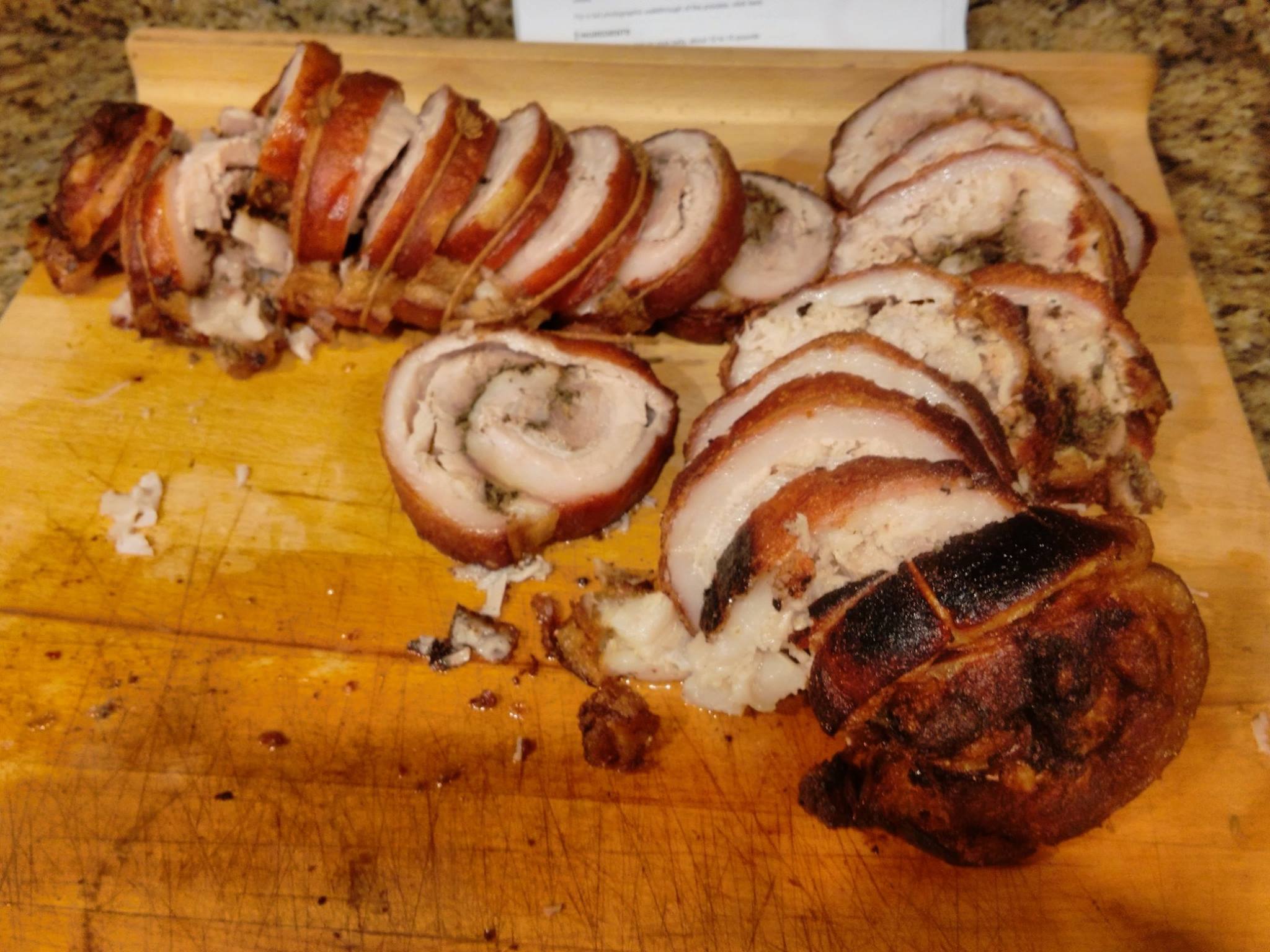 The end result, after deep frying in 400 F bacon grease