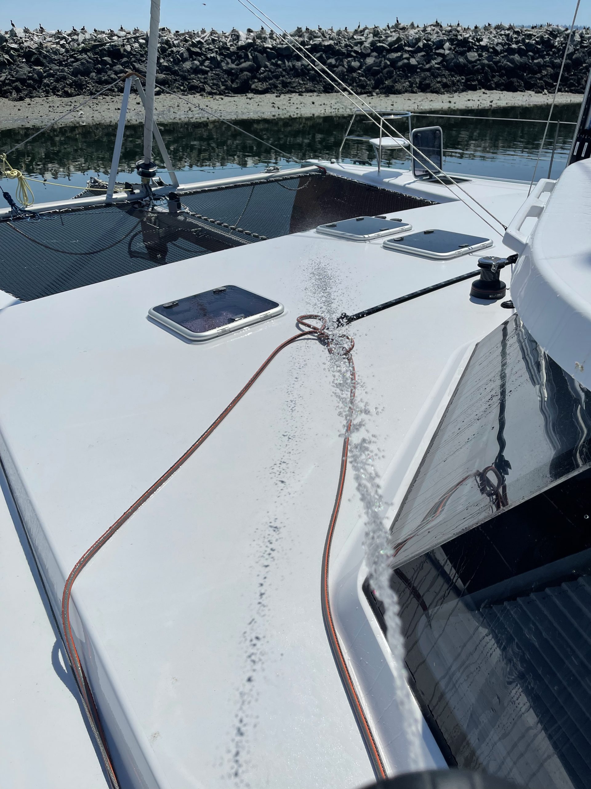 91F, ACs running, and keeping the top wet